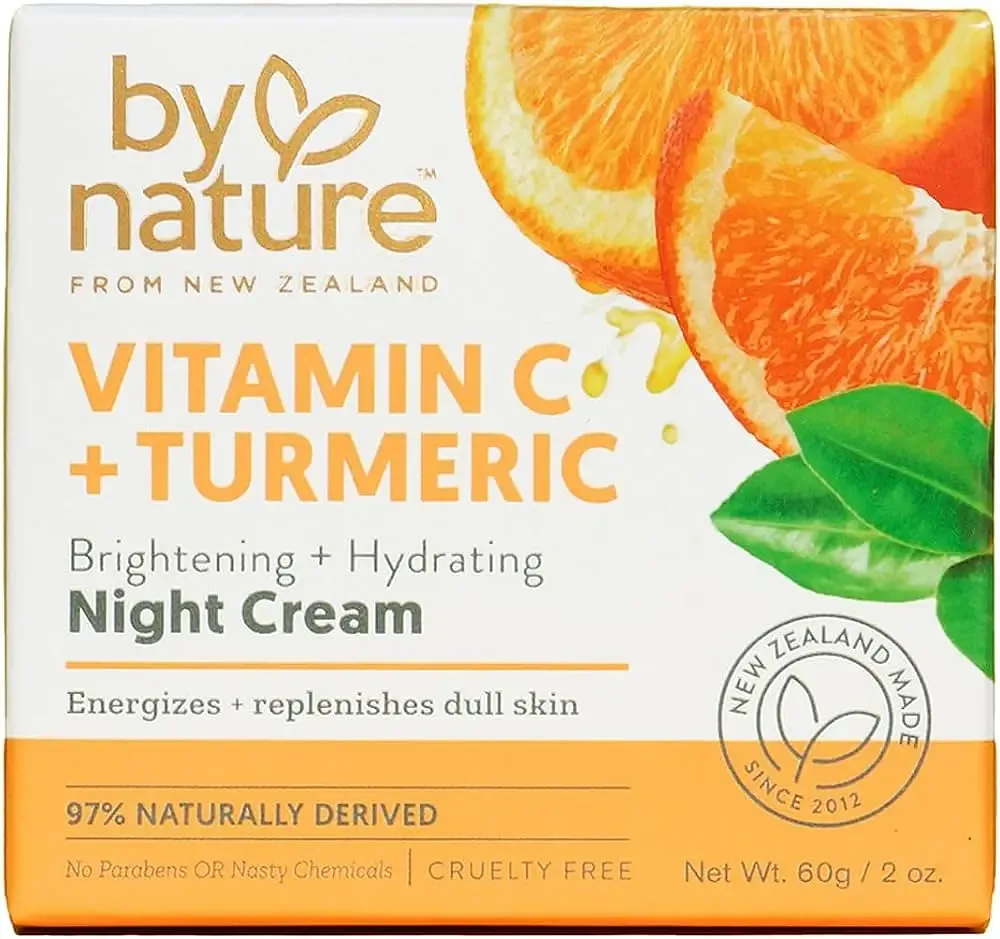 By Nature Brightening Night Cream with Vitamin C + Turmeric