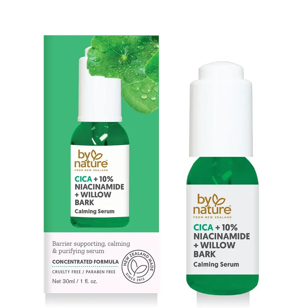 By Nature Cica + 10% Niacinamide + Willow Bark Calming Serum