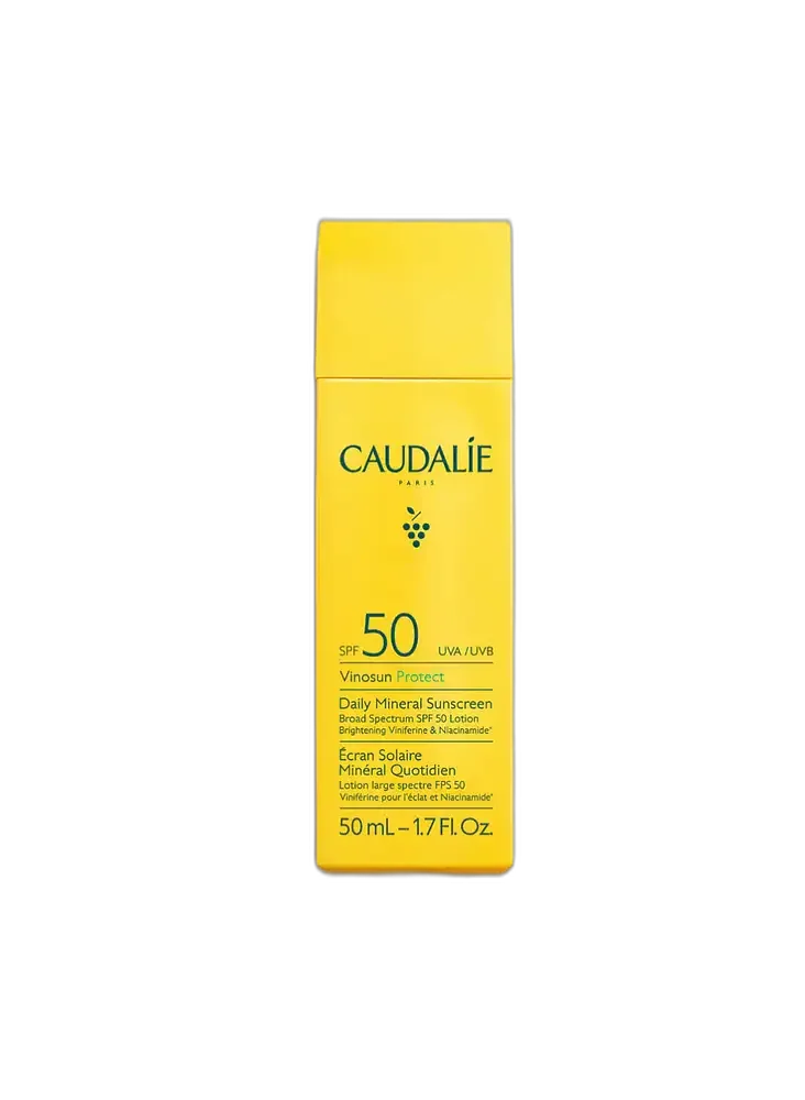 Caudalie Vinosun Protect Daily Mineral Sunscreen Broad Spectrum SPF 50 Lotion
