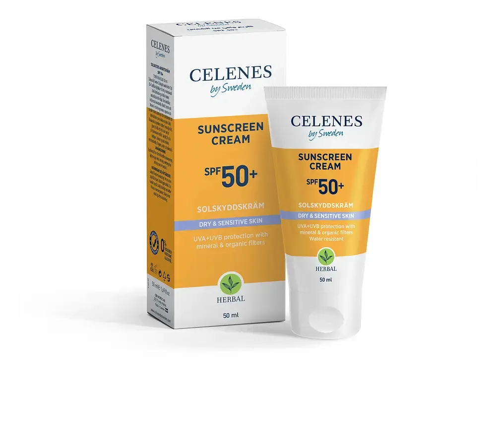 Celenes By Sweden Herbal Sunscreen Dry and Sensitive Skin SPF 50
