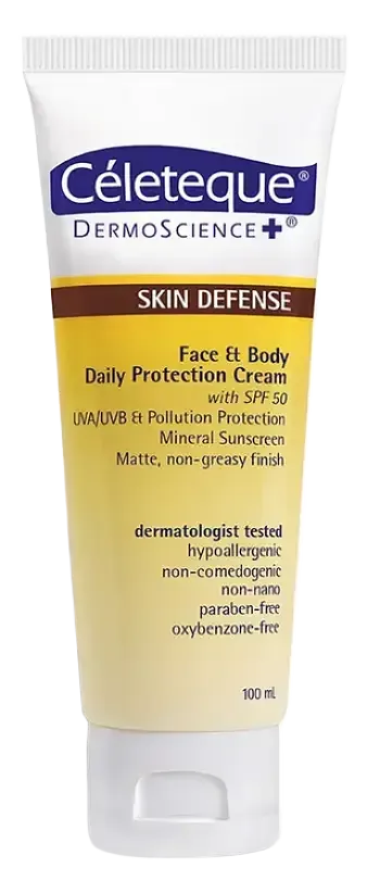 Celeteque Skin Defense Face and Body Daily Protection Cream SPF 50