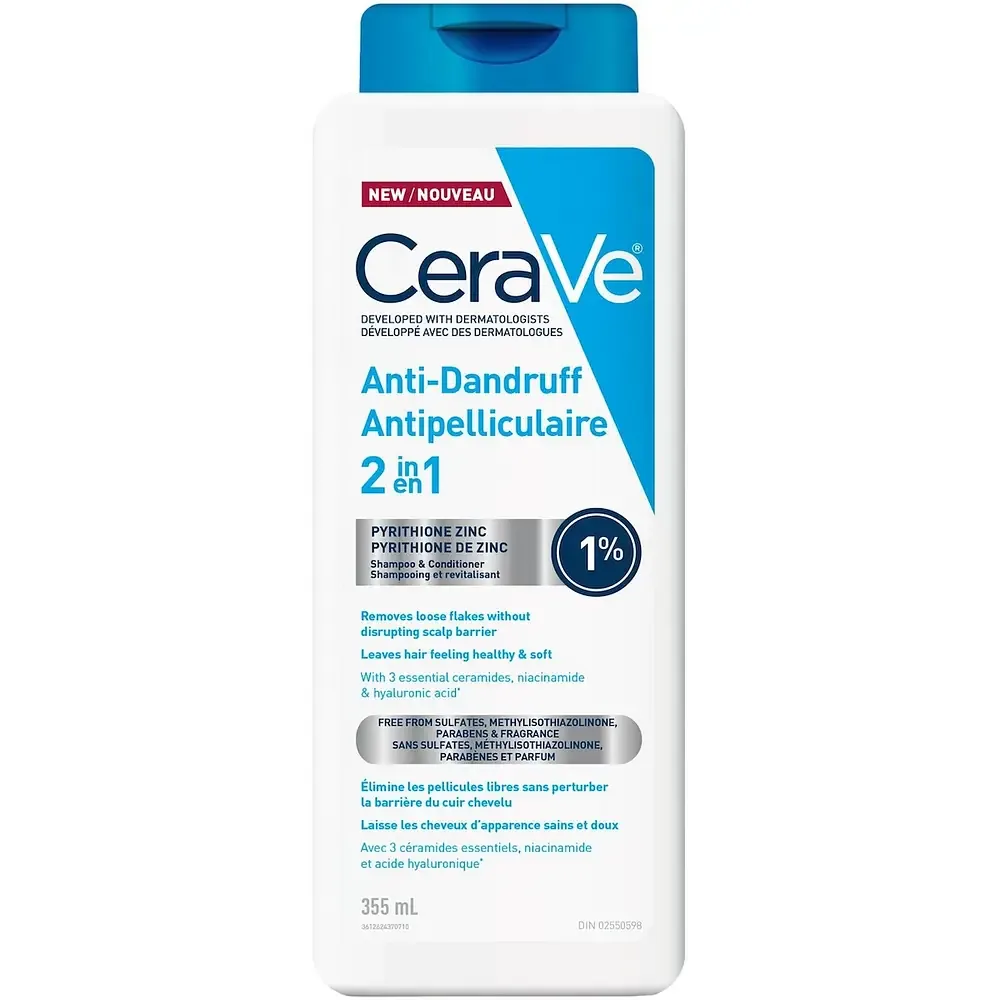 CeraVe 2-In-1 Anti-Dandruff Hydrating Shampoo & Conditioner