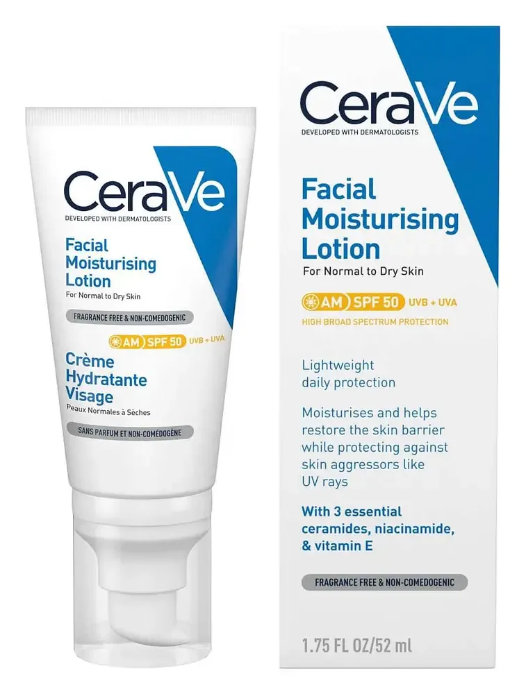 CeraVe AM Facial Moisturizing Lotion With SPF 50