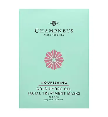 Champneys Nourishing Gold Hydro Gel Facial Treatment Masks