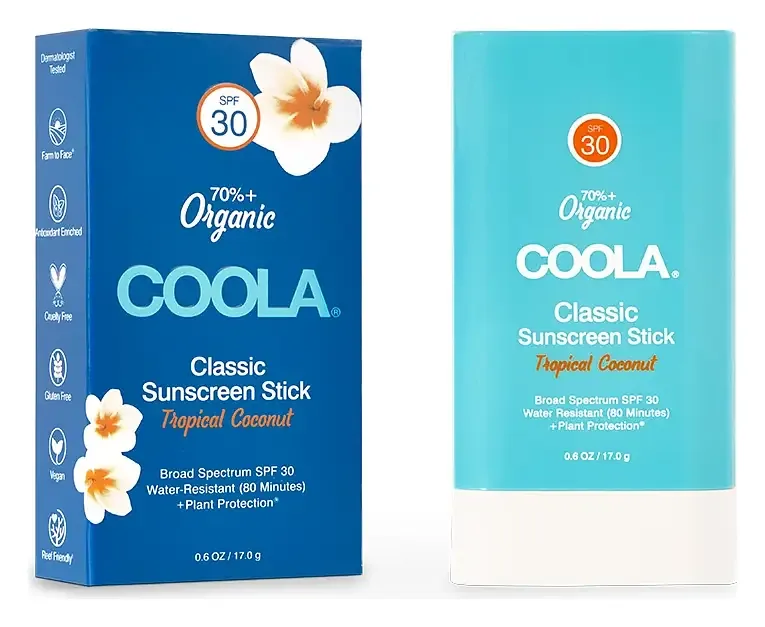 Coola Classic Organic Sunscreen Stick SPF 30 Tropical Coconut