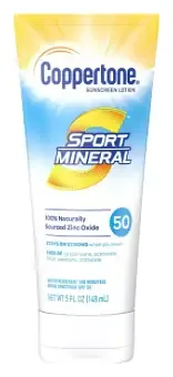 Coppertone Sport Mineral Sunscreen Lotion SPF 50