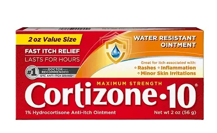 Cortizone-10 Maximum Strength 1% Hydrocortisone Itch Water Resistant Ointment