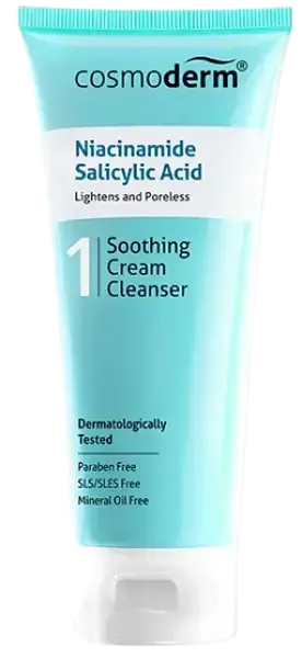 Cosmoderm Niacinamide Salicylic Acid Soothing Cream Cleanser