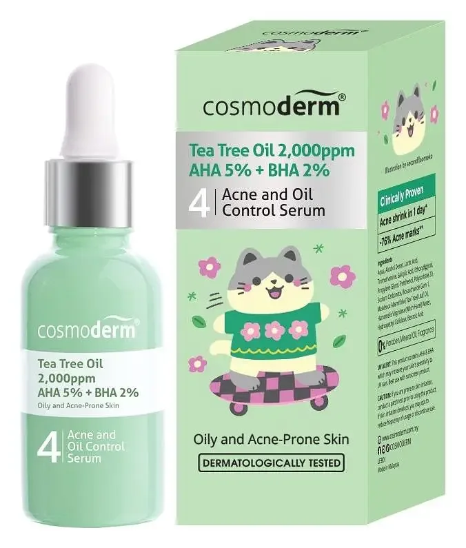 Cosmoderm Tea Tree Oil Refining Oil Control Serum