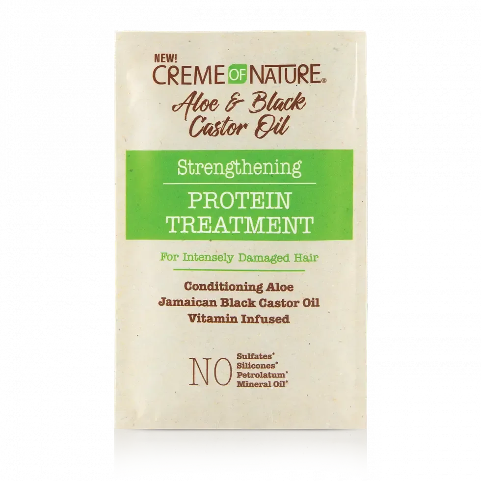 Creme of Nature Aloe & Black Castor Oil Strengthening Protein Treatment