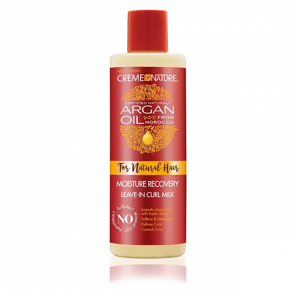 Creme of Nature Argan Oil For Natural Hair Moisture Recovery Leave-In Curl Milk