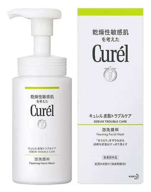 Curel Sebum Trouble Care Foaming Facial Wash