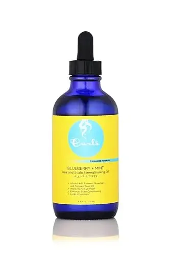 Curls Blueberry + Mint Hair And Scalp Strengthening Oil