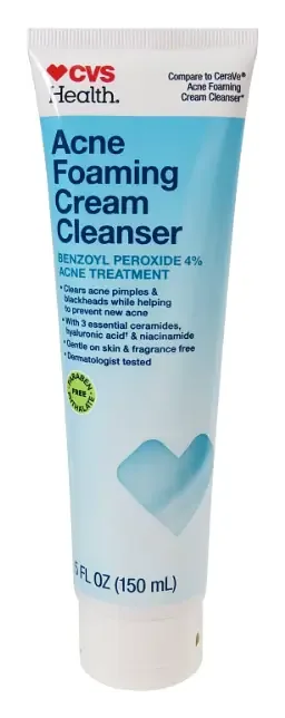 CVS Health Acne Foaming Cream Cleanser