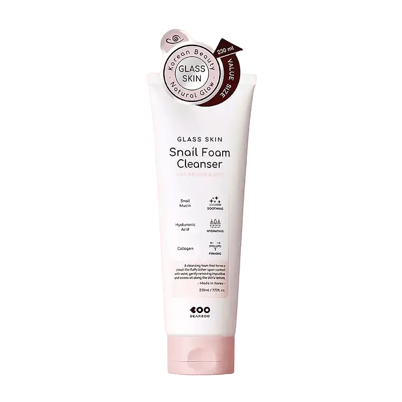 Dearboo Glass Skin Snail Foam Cleanser