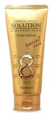 Deoproce Natural Perfect Solution Cleansing Foam Gold Edition