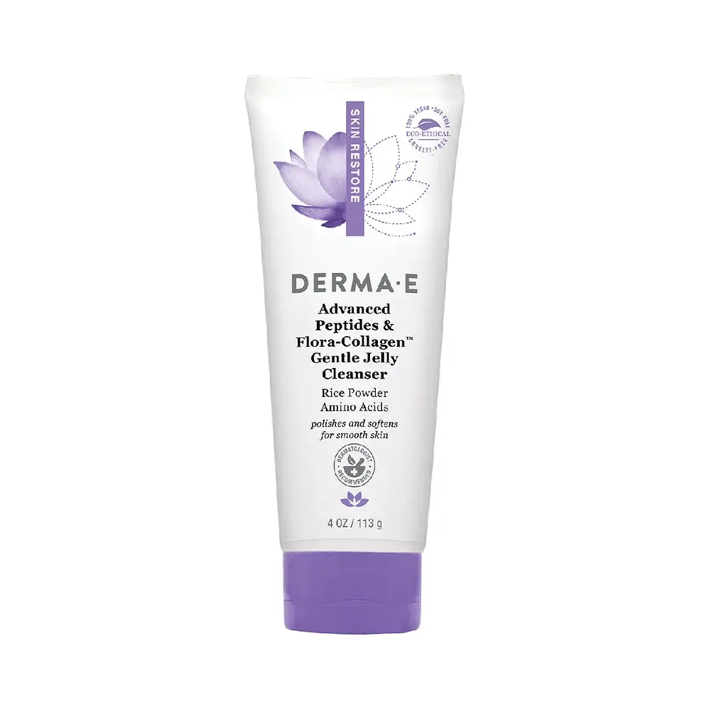 derma e Advanced Peptides & Flora-Collagen Gentle Jelly Cleanser