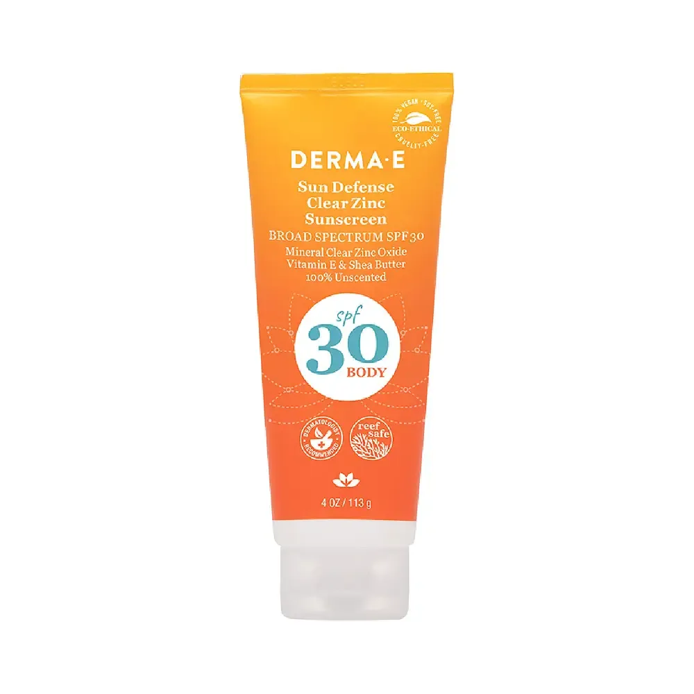 derma e Sun Defense Clear Zinc Sunscreen SPF 30 Body