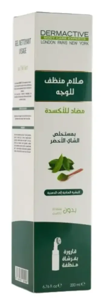 Dermactive Gel Nettoyant Antioxidant Au Thé Vert
