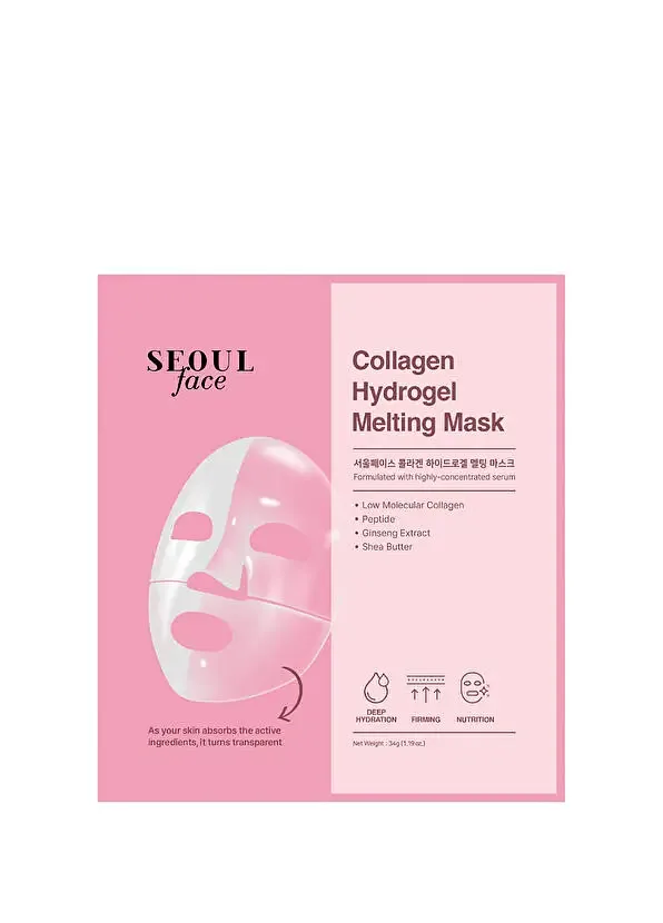 Dermal Korea Seoul Face Collagen Hydrogel Melting Mask