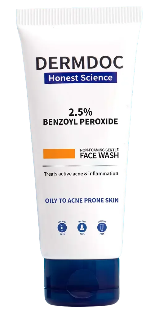 Dermdoc 2.5% Benzoyl Peroxide Gentle Non Foaming Face Wash