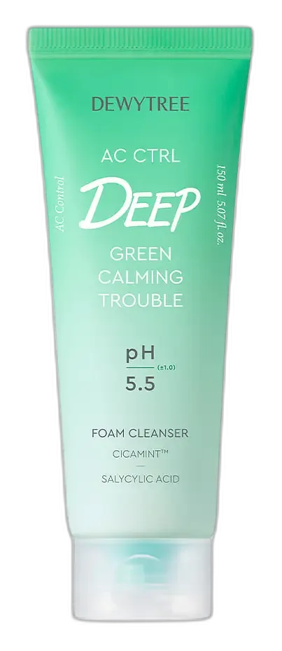 DEWYTREE AC CTRL Deep Green Calming Trouble Foam Cleanser