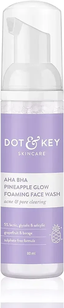 Dot & Key Skincare AHA BHA Pineapple Glow Foaming Face Wash