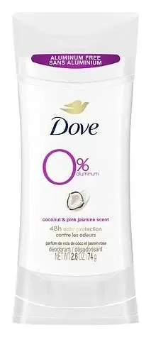 Dove 0% Aluminum Deodorant Stick