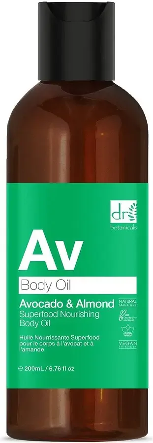 Dr Botanicals Avocado & Almond Superfood Nourishing Body Oil