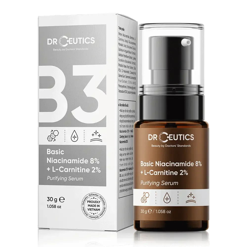 Dr Ceutics Basic Niacinamide 8% + L-Carnitine 2% Purifying Serum