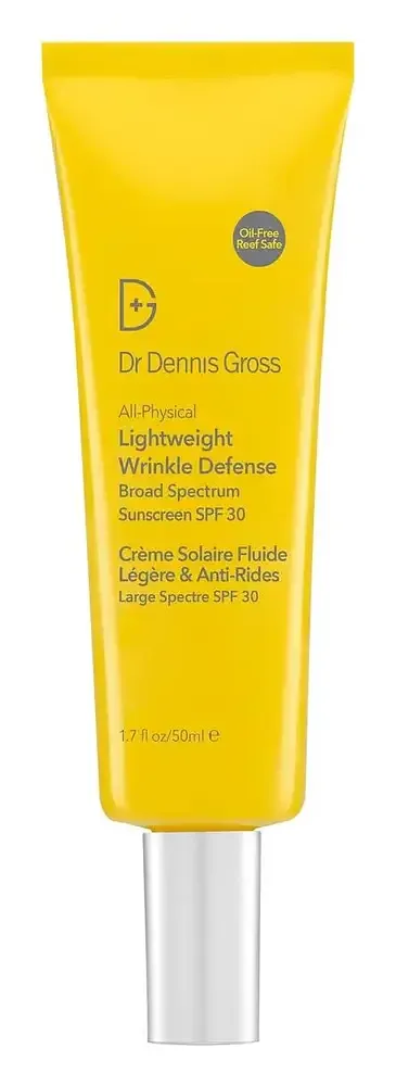 Dr. Dennis Gross Skincare All-Physical Lightweight Wrinkle Defense Broad Spectrum Sunscreen SPF 30