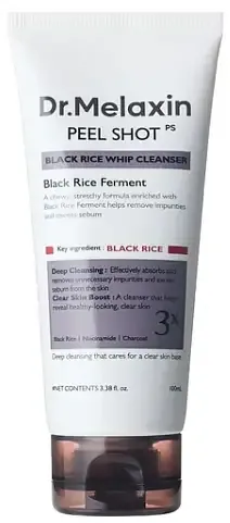 Dr.Melaxin Peel Shot Black Rice Whip Cleanser