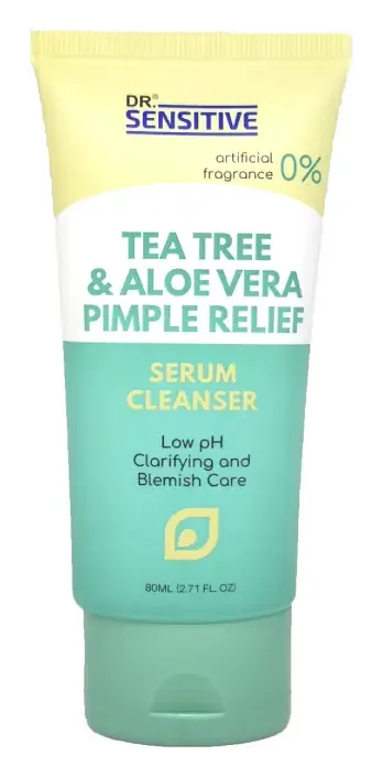 Dr. Sensitive Tea Tree & Aloe Vera Pimple Relief Serum Cleanser