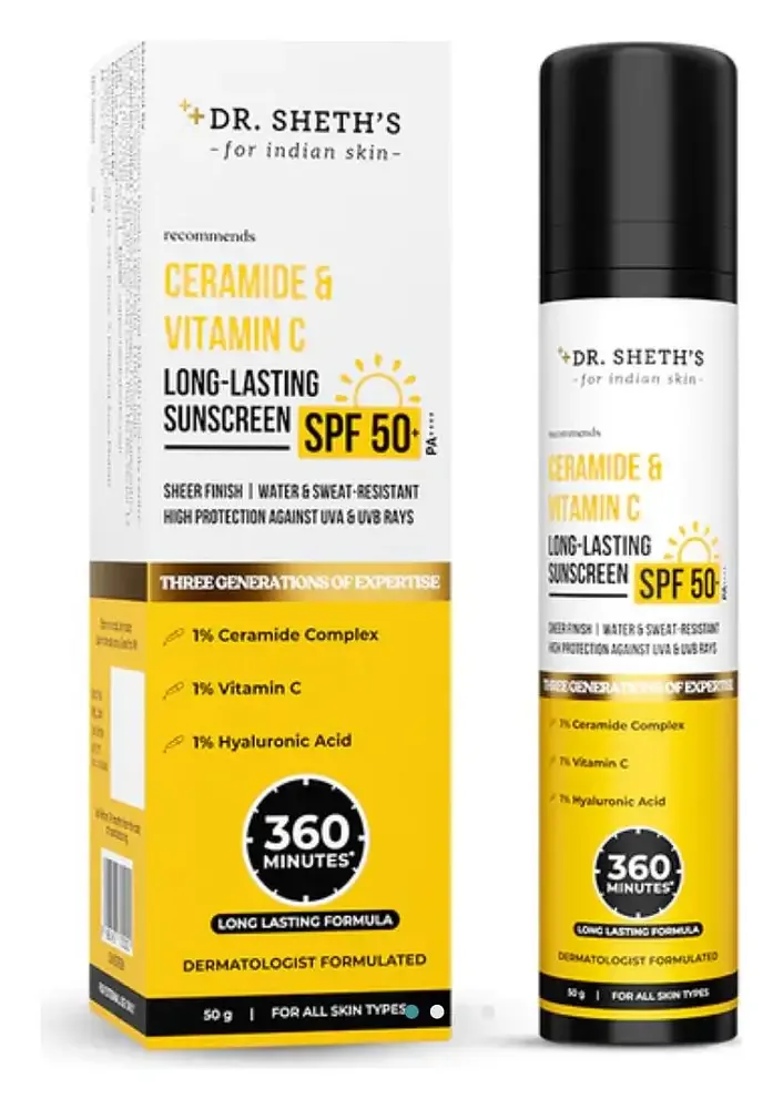 Dr. Sheth's Ceramide & Vitamin C Long Lasting Sunscreen SPF 50