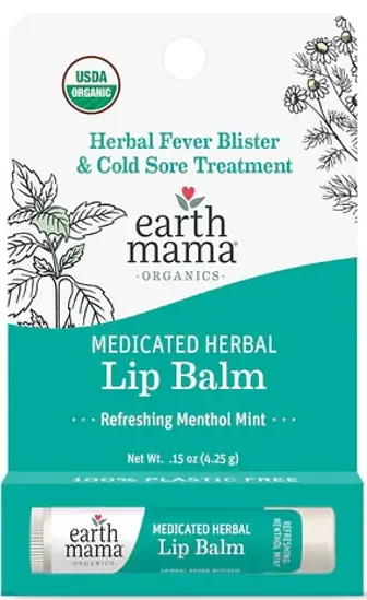 Earth Mama Organics Medicated Herbal Lip Balm