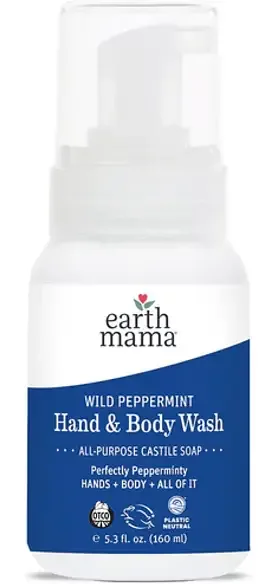 Earth Mama Organics Wild Peppermint Hand & Body Wash