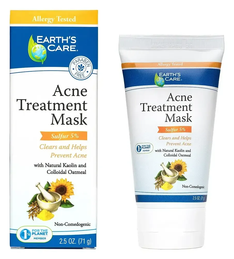 Earth's Care Acne Treatment Mask Sulphur 5%