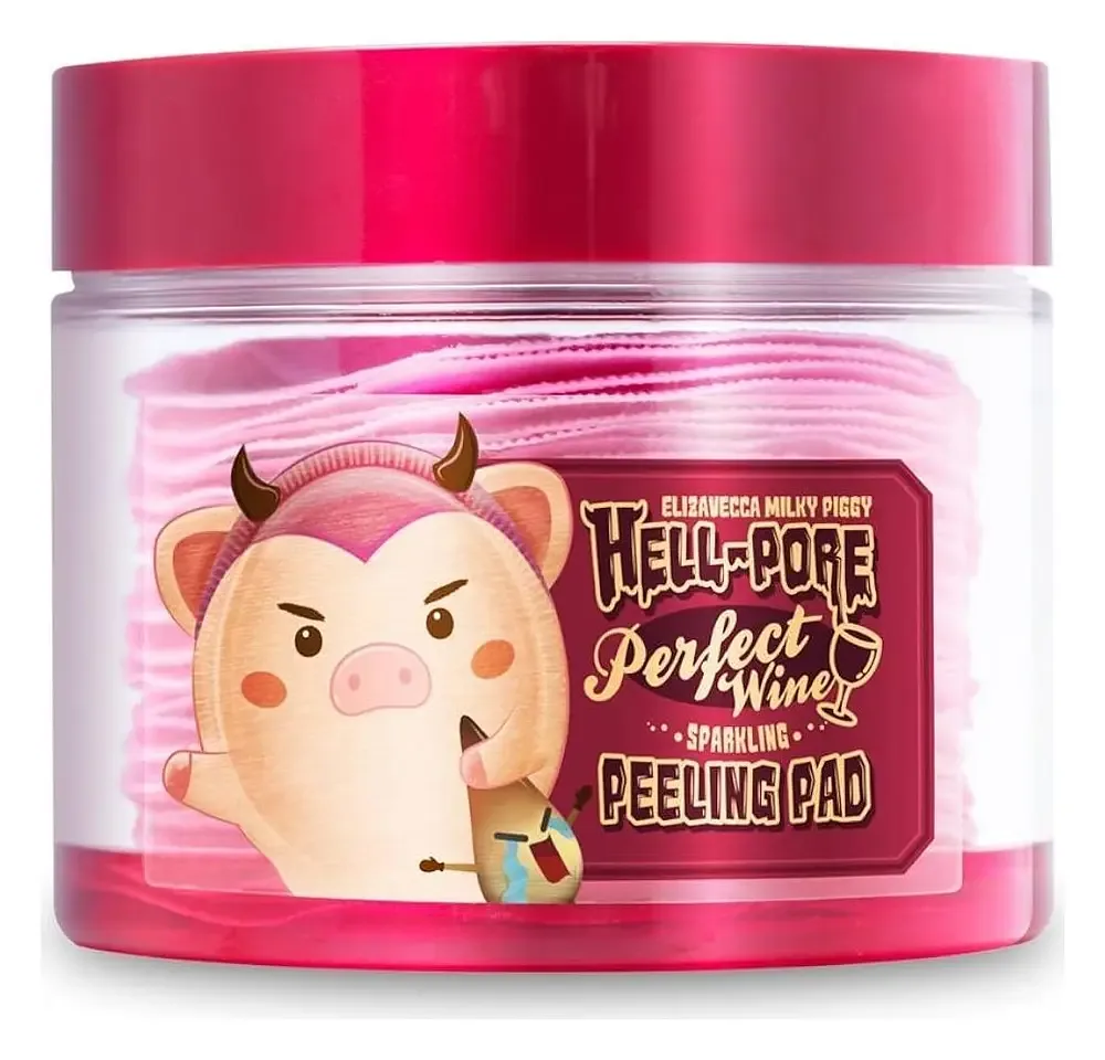 ELIZAVECCA Milky Piggy Hell-Pore Perfect Wine Peeling Pad