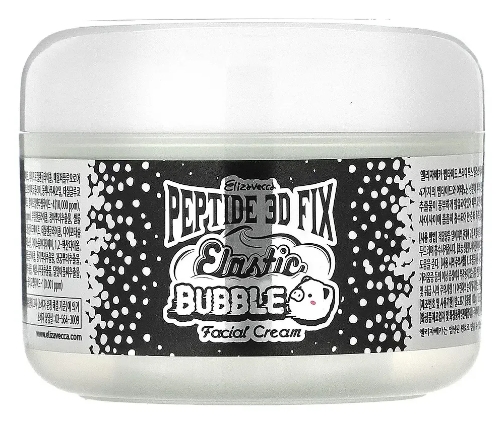 ELIZAVECCA Peptide 3D Fix Elastic Bubble Facial Cream