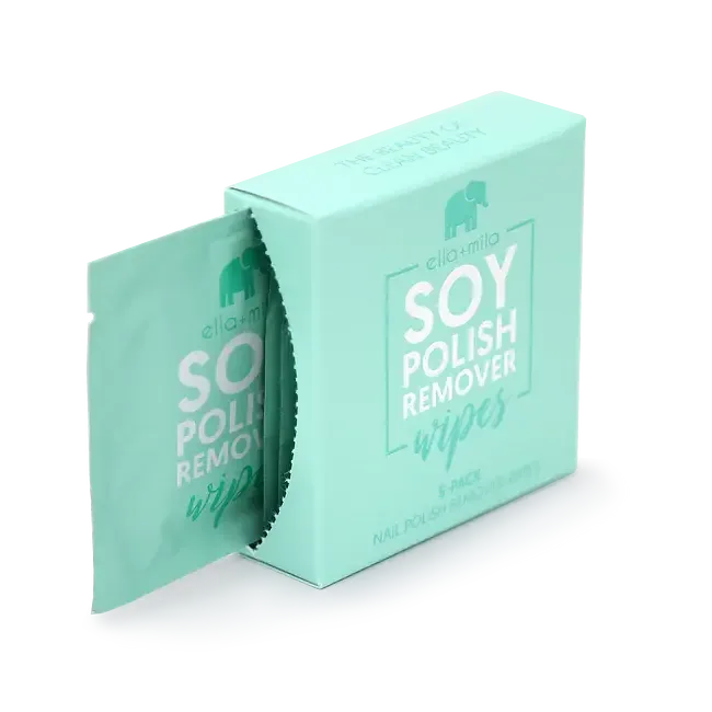 Ella + Mila Soy Nail Polish Remover Wipes