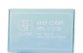 Ellana Mineral Cosmetics Keep Clean And Cool Tea Tree Face And Body Soap