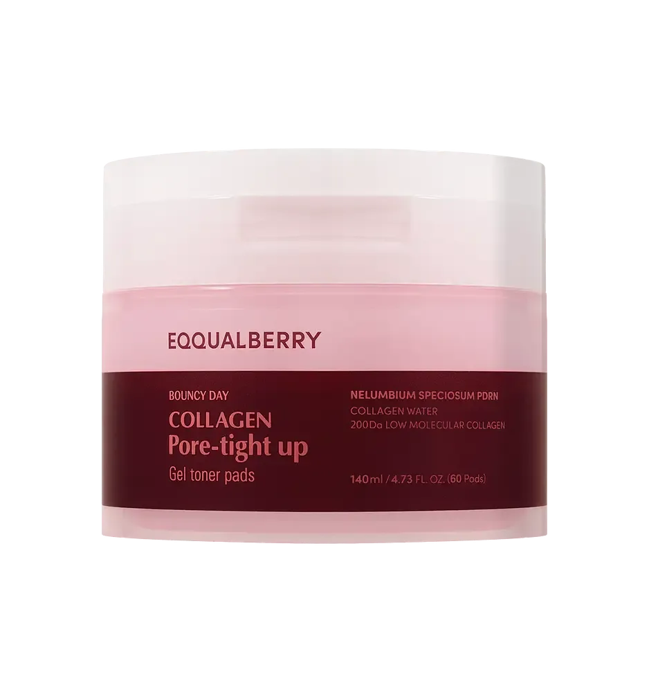 Eqqualberry Collagen Pore-Tight Up Gel Toner Pads