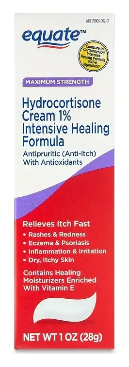 Equate Maximum Strength Hydrocortisone Cream 1% Intensive Healing Formula
