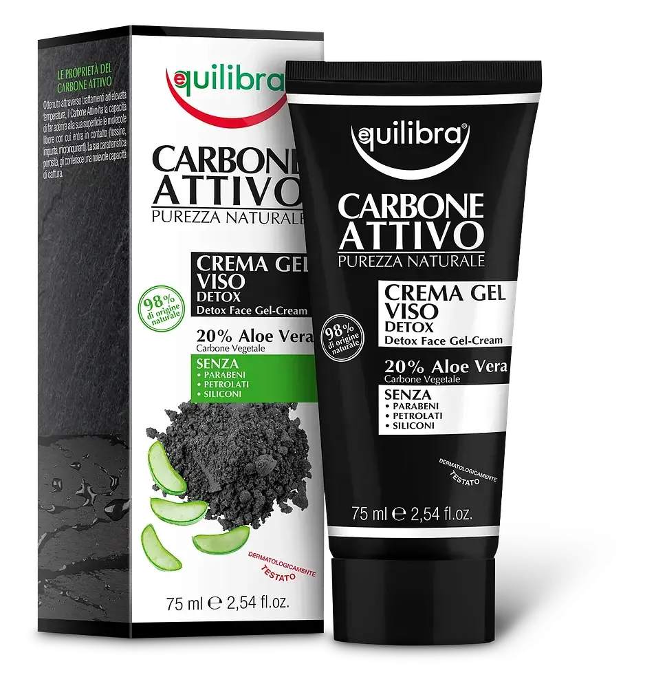 Equilibra Active Carbon Detox Face Gel-Cream