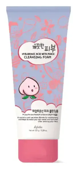 ESFOLIO Hyaluronic Acid Peach Cleansing Foam