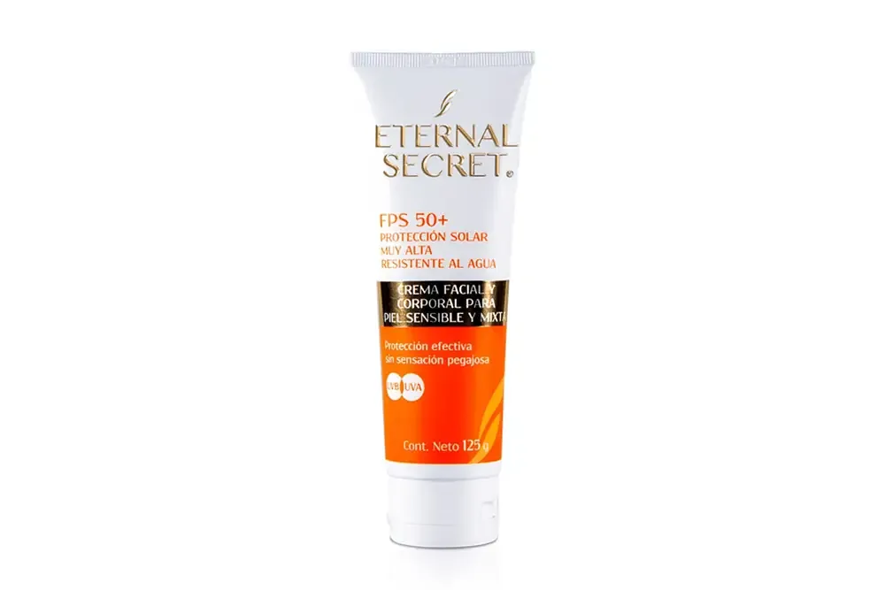 Eternal Secret SPF 50+ Proteccion Solar Muy Alta Resistente Al Agua