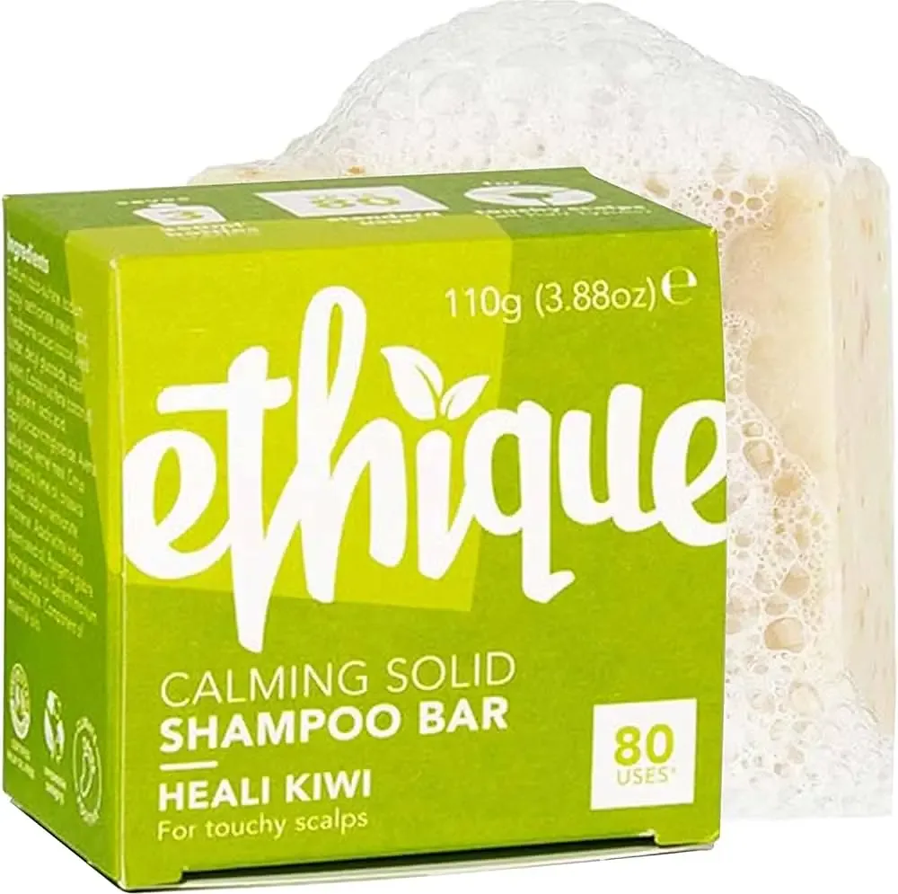 Ethique Heali Kiwi Calming Solid Shampoo Bar