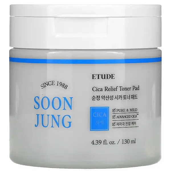 ETUDE HOUSE Soon Jung Cica Toner Pad
