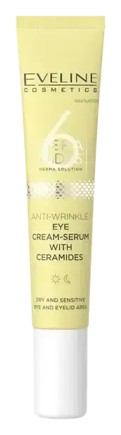 Eveline 6 Ceramides Anti-Wrinkle Eye Cream-Serum