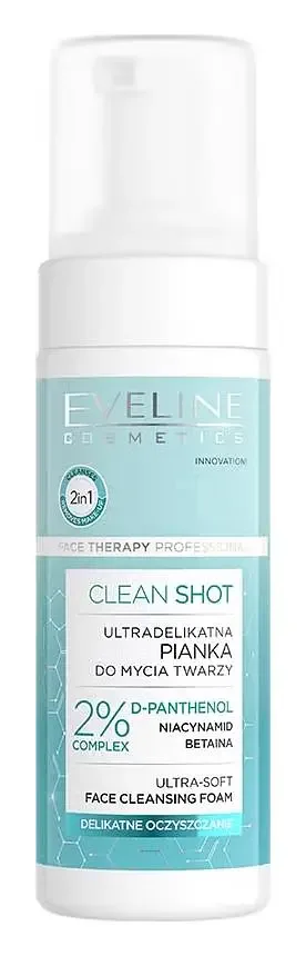 Eveline Clean Shot Ultra-Soft Face Cleansing Foam
